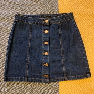 Forever 21 High Rise Jean Skirt
